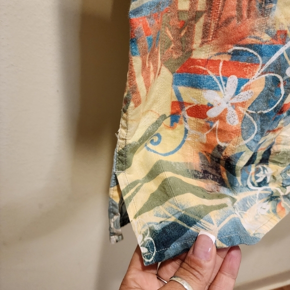 The Territory Ahead Men's 100% Cotton Tropical Short Sleeves Button Down Shirt M - Picture 7 of 11